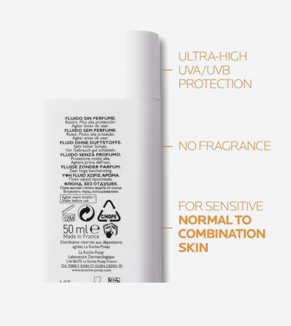 LA ROCHE-POSAY - Anthelios Crème Solaire Invisible UVMune 400