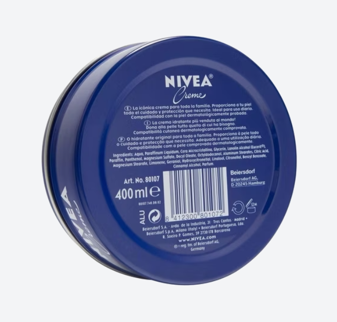 NIVEA - Crème hydratante visage et mains - 400 ml
