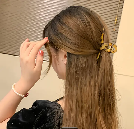 Pince à Cheveux en Acide Acétique avec Grande Préhension,