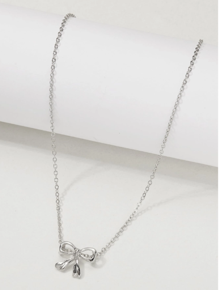 1 pièce Collier avec pendentif nœud papillon minimaliste - Doree
