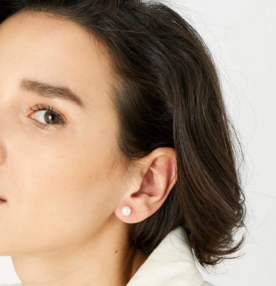 Boucles d'oreilles à tige en argent sterling avec petites perles d'eau douce Accessorize London