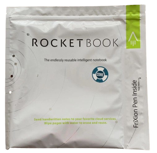 Carnet intelligent réutilisable Rocketbook - Carnet écologique à grille pointillée avec 1