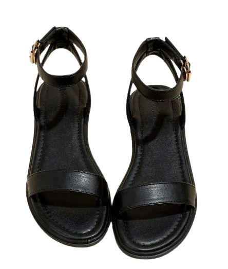Sandales plates à bride pour femmes, avec bout ouvert. Chaussures de plage à semelle souple pour l'été pointure 40