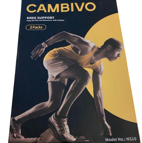 Cambivo Knee Support 2 Packs Size Large