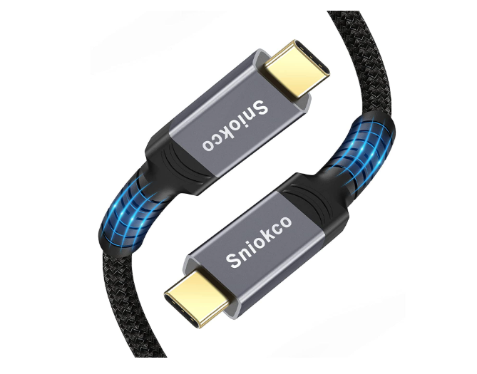 Cable HDMI 8K Sniokco, câble HDMI 2M haute vitesse Ultra Rapide pour Thunderbolt 3/4, adaptateur HDMI