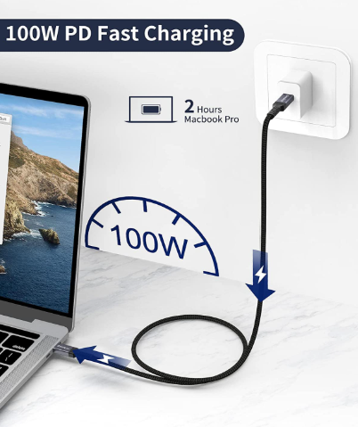 Cable HDMI 8K Sniokco, câble HDMI 2M haute vitesse Ultra Rapide pour Thunderbolt 3/4, adaptateur HDMI