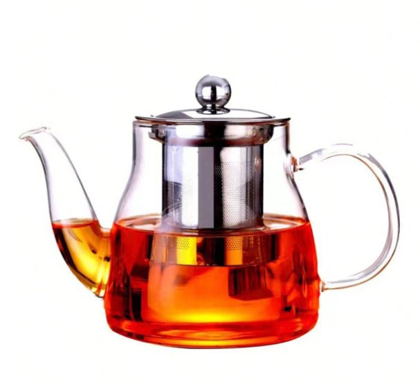 Théière Verre Borosilicate – Infuseur Inox - 600ML