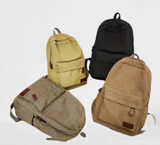 Sac à Dos Simple, Sac en Toile Durable pour Extérieur - Idéal pour les Trajets Quotidiens école et le Bureau