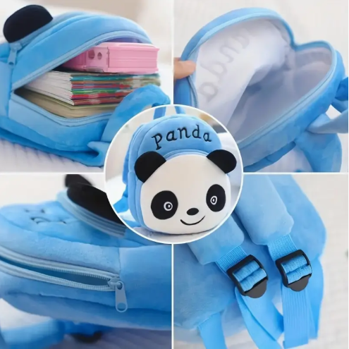 Sac à Dos Décontracté pour Jeunes avec Style Animal en Peluche Mignon, Sac à Épaule