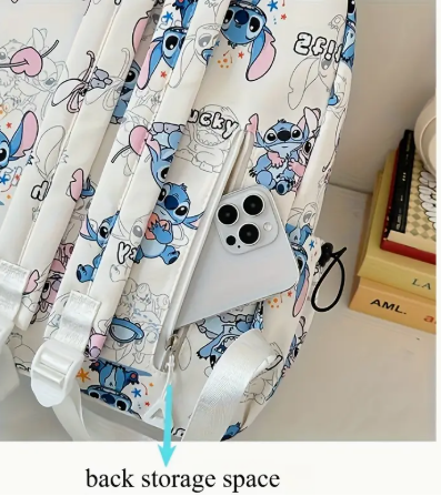 Sac à Dos Disney Stitch et Angel  – Grande Capacité et Légère