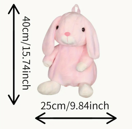 Sac à Dos Lapin en Peluche – Couleur Rose