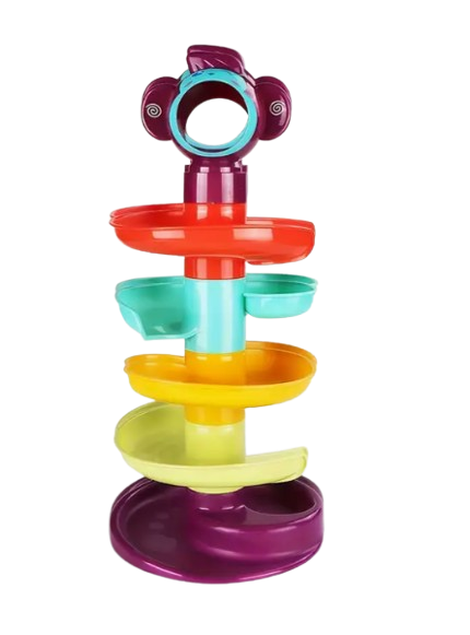 Jouet éducatif de tour de piste de ballon - Billes roulantes et pivotantes