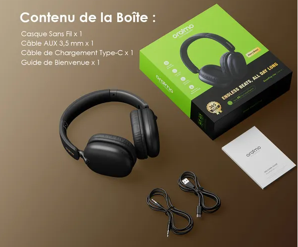 ORAIMO – Casque Bluetooth Sans - BoomPop Lite OHP-317