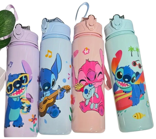 Gourde Disney Stitch –  Étanche Rose - 800 ml