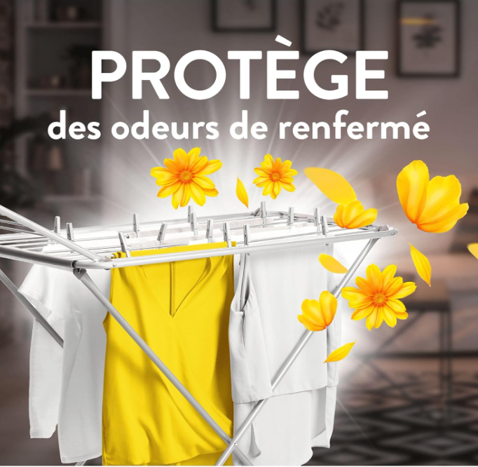 LENOR - Fresh Air Adoucissant Rayons de Soleil – 60 Lavages (840ml)
