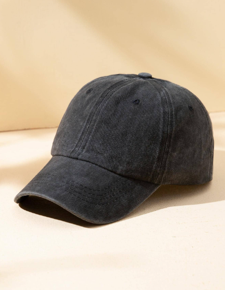 Casquette de baseball unisexe de couleur unie réglable, mode décontractée pour l'extérieur