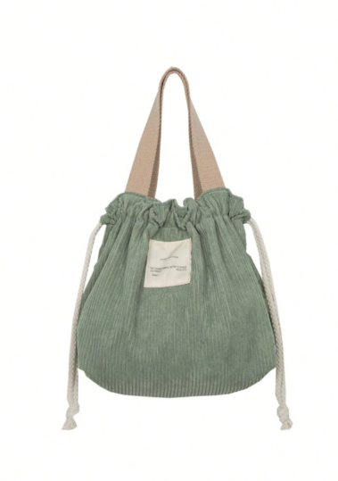 Sac à déjeuner en velours côtelé