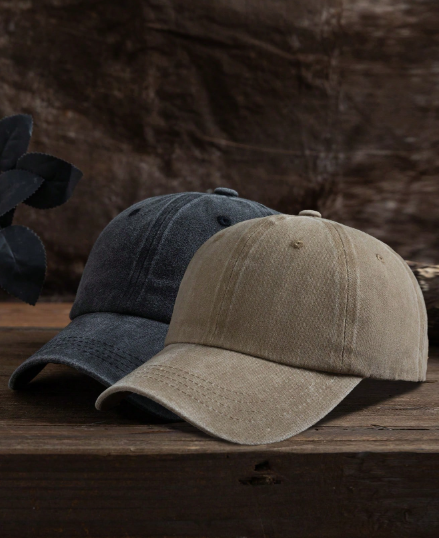 2 pièce Casquette de baseball unisexe de couleur unie réglable, mode décontractée pour l'extérieur