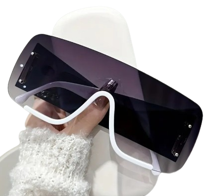 Lunettes de soleil surdimensionnées sans monture MUTYNE pour femmes et hommes