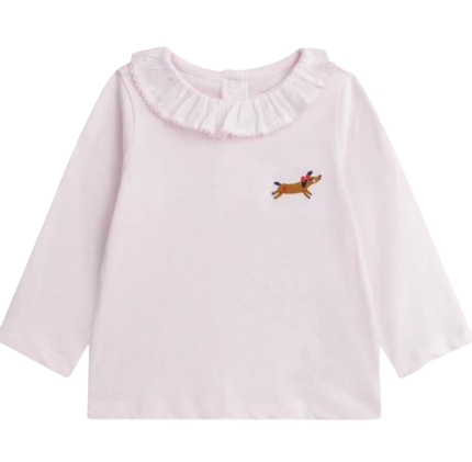 T-shirt Rose tendre pour bébé fille,9mois