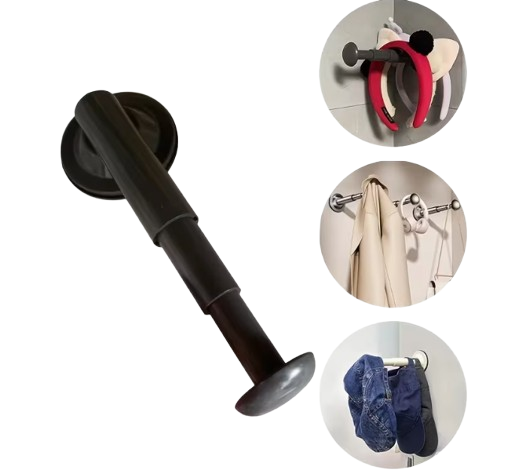 ORGANISATEUR – Cintres Rétractable Gain de Place Taupe
