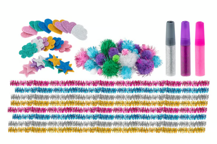 Baril D Activités Créatives Rose 3 Ans Ensemble Outils Pièces Matériaux Colorés