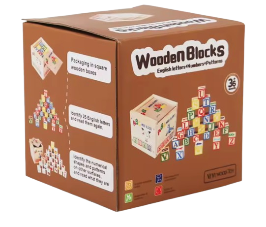 Blocs Lettres Éducatifs Bois