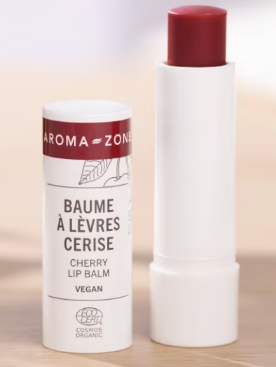 AROMA - ZONE - Baume à lèvres rose Bio cerise- 4,5g
