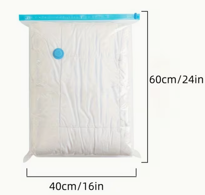 Sac de Rangement Sous Vide Cube Géant , 2 pcs  – Vêtements & Literie – Gain de Place 80%