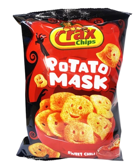 Crax potato mask chips saveur chili, 28g