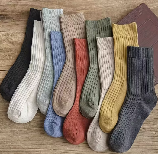Chaussettes Mi-Mollet  – Couleur Unie 10 paires