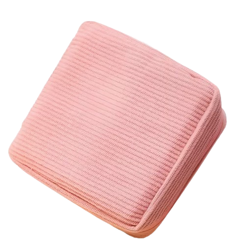 sac de rangement pour serviettes hygiéniques, rose