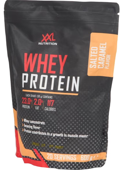 Whey Protéine de lactosérum en poudre XXL Nutrition Caramel Beurre Salé 600 g