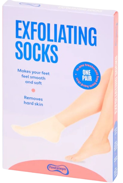 FOOTSTEPS - Chaussettes exfoliantes anti callosités - Une paire