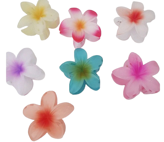 Pince à Cheveux Forme Fleur-ROSE 1 pcs