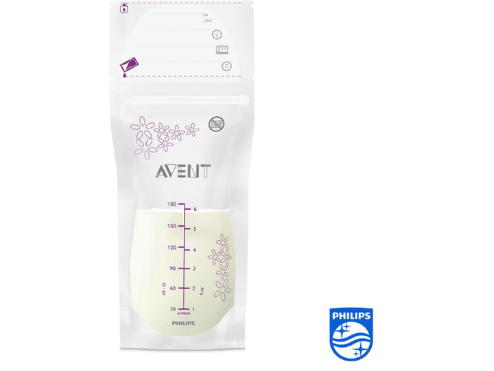 PHILIPS AVENT - Lot de 25 sachets de conservation de lait maternel, 180ml