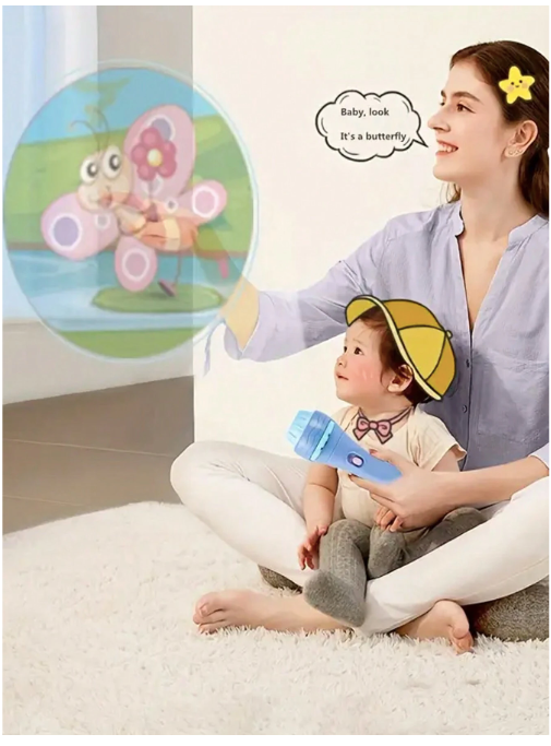 Jouet  Projection Lampe de Poche – Images Aléatoires pour Enfants