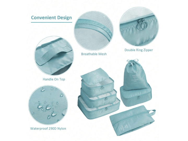 Lot de7 Pièces Sac de rangement multifonctionnel pour voyage