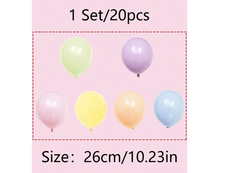 Ballons décoratifs en latex de couleurs mélangées modernes pour la fête,20 pièces