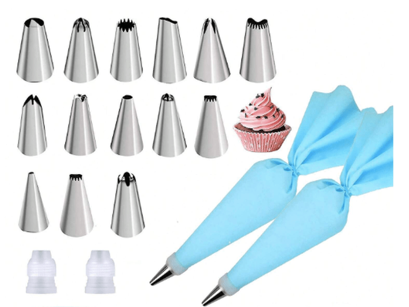 Ensemble De 21 Pièces/sac À Pâtisserie bleu