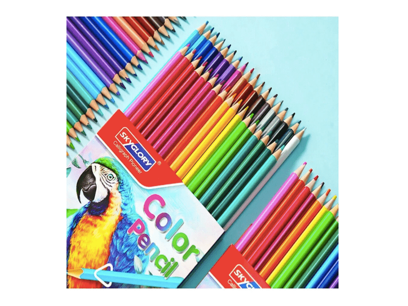 48 pièces Crayons de couleur