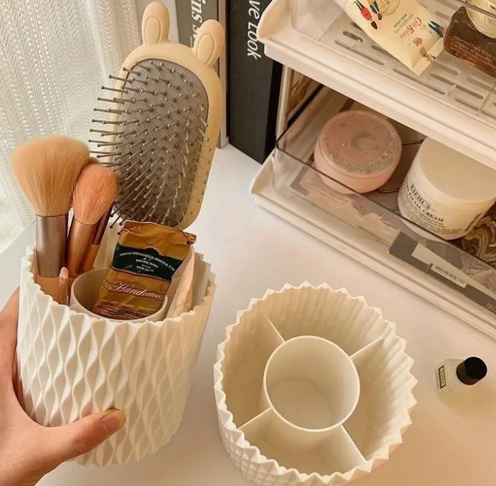 Porte-Pinceaux de Maquillage Rotatif 360°
