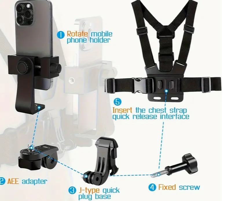 Main Libre Smartphone, Support Universel de Smartphone Régulable