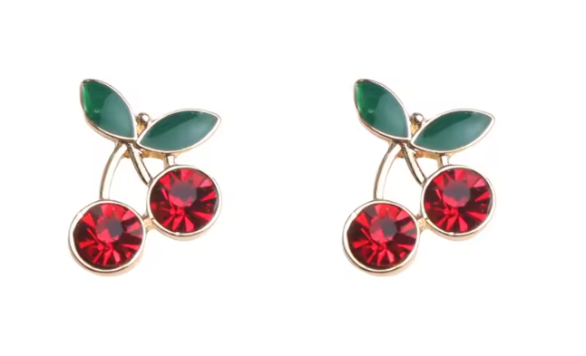Boucles d'oreilles cerise douce pour femmes