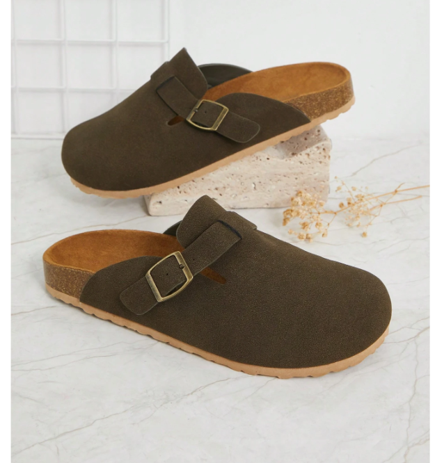 HUZIA Mules casual pour femmes, sandales à enfiler. 41