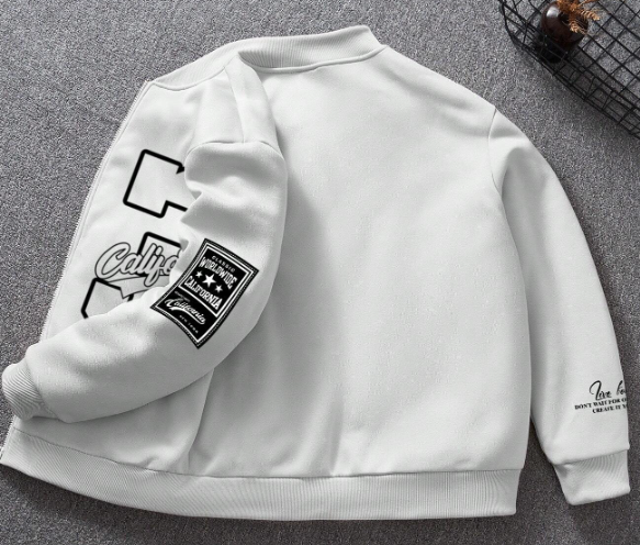 Manfinity EMRG Veste décontractée à manches longues avec zip avant et imprimé numérique pour hommes taille L