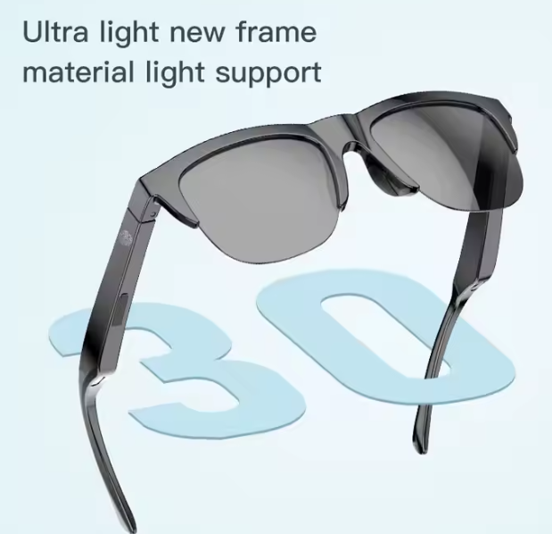Lunettes F06 F07 F08 Sans Fil BT5.3 Lunettes De Soleil Casque TWS Écouteur Smart Lunettes De Soleil Casque avec micro