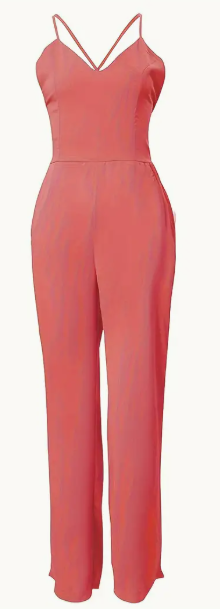 Combinaison dos nu croisée à col en V, combinaison dos nu solide et sexy pour le printemps et l'été,  taille S