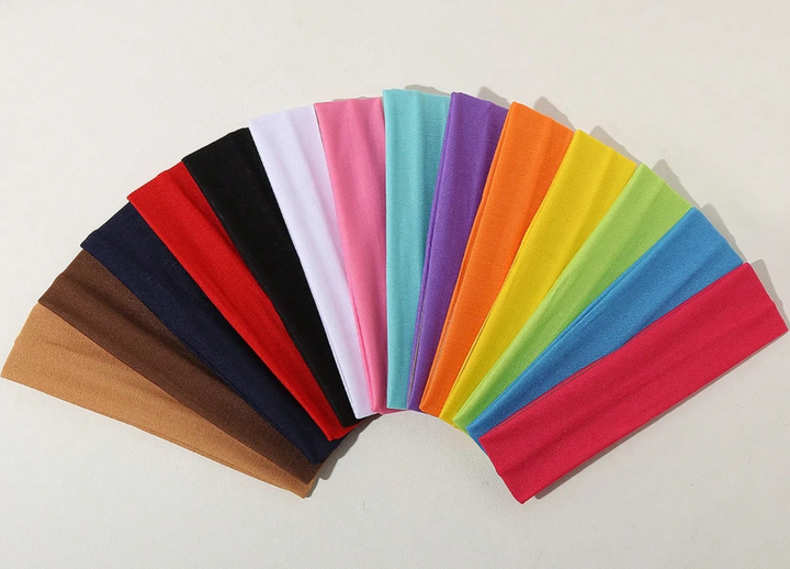 Bandeaux De Couleur Unie 3 PCS