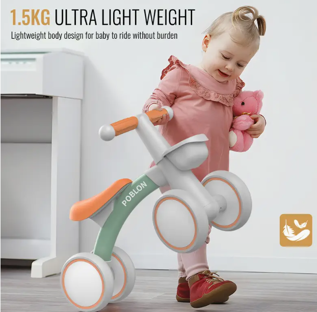 POBLON Vélo Coulissant – Pour Intérieur et Extérieur -  Enfant
